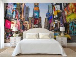 Slaapkamer fotobehang Times Square
